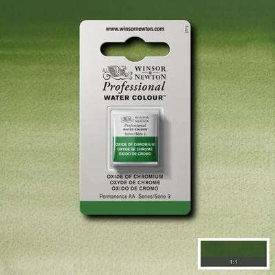 Akvarelová farba Winsor&Newton Professional, 1/2 panvičky - 459, oxide chromium