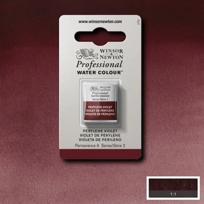 Akvarelová farba Winsor&Newton Professional, 1/2 panvičky - 470, perylene violet