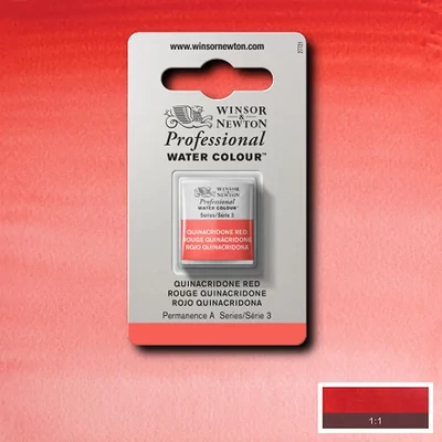 Akvarelová farba Winsor&Newton Professional, 1/2 panvičky - 548, quinacridone red
