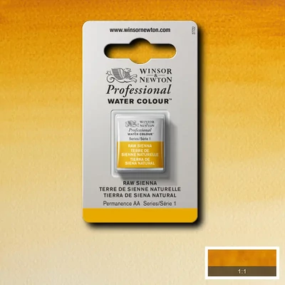 Akvarelová farba Winsor&Newton Professional, 1/2 panvičky - 552, raw sienna