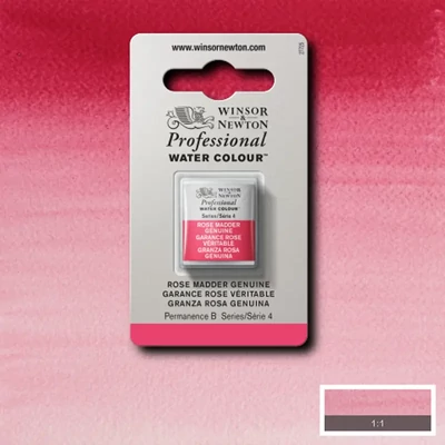 Akvarelová farba Winsor&Newton Professional, 1/2 panvičky - 587, rose madder genuine