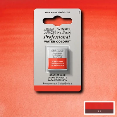 Akvarelová farba Winsor&Newton Professional, 1/2 panvičky - 603, scarlet lake