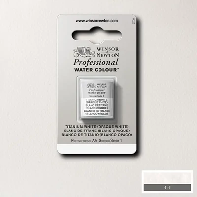 Akvarelová farba Winsor&Newton Professional, 1/2 panvičky - 644, titanium white