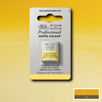 Akvarelová farba Winsor&Newton Professional, 1/2 panvičky - 649, Turner's yellow