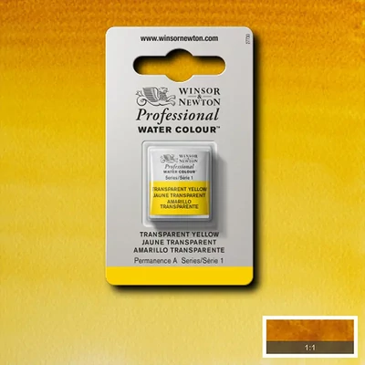 Akvarelová farba Winsor&Newton Professional, 1/2 panvičky - 653, transparent yellow
