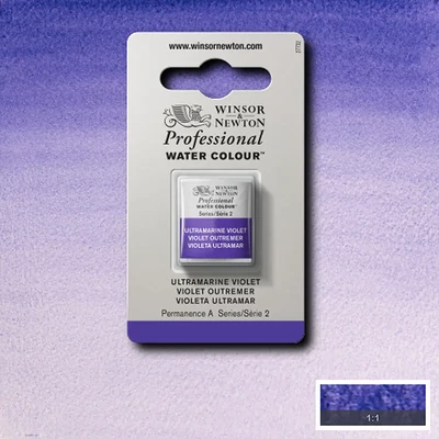Akvarelová farba Winsor&Newton Professional, 1/2 panvičky - 672, ultra violet