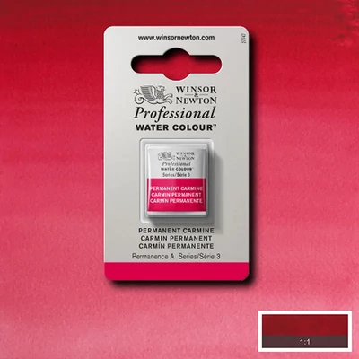 Akvarelová farba Winsor&Newton Professional, 1/2 panvičky - 725, Winsor red deep