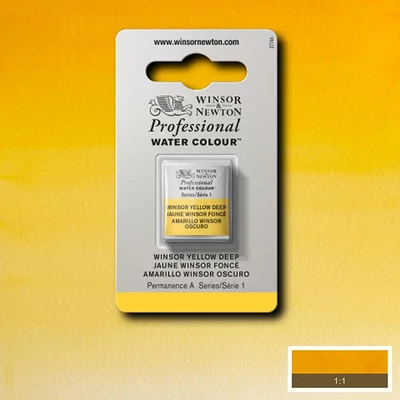 Akvarelová farba Winsor&Newton Professional, 1/2 panvičky - 731, Winsor yellow deep