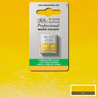 Akvarelová farba Winsor&Newton Professional, 1/2 panvičky - 890, cadmium free yellow