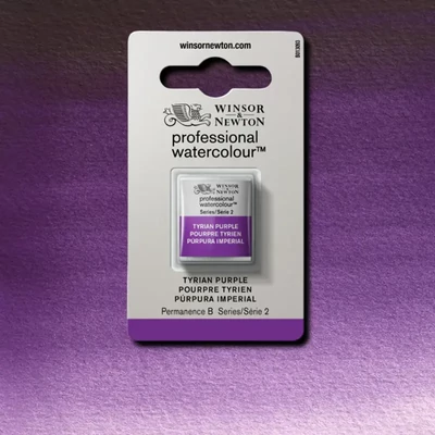 Akvarelová farba Winsor&Newton Professional, 1/2 panvičky - 419, Tyrian purple