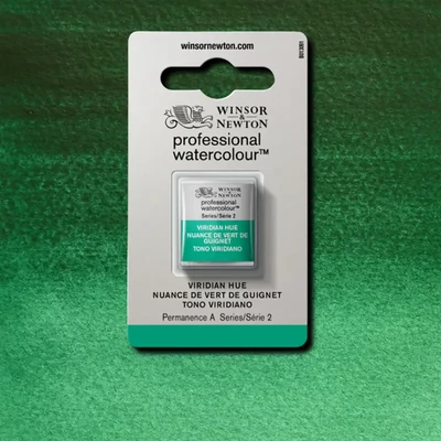 Akvarelová farba Winsor&Newton Professional, 1/2 panvičky - 696, viridian hue