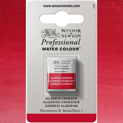 Akvarelová farba Winsor&Newton Professional, 1/2 panvičky - 004, alizarin crimson