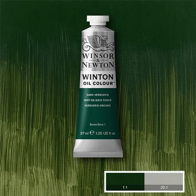 Olejová farba Winsor&Newton Winton, 37 ml - 405, dark verdigris