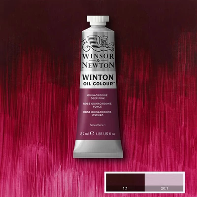 Olejová farba Winsor&Newton Winton, 37 ml - 250, quinacridone deep pink