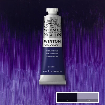 Olejová farba Winsor&Newton Winton, 37 ml - 406, dioxazine blue