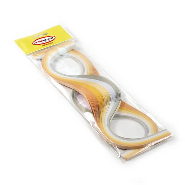 Quilling papierový pás pre hobby umelcov, 80 g - svadobný, 3 mm/6 mm, 300 ks