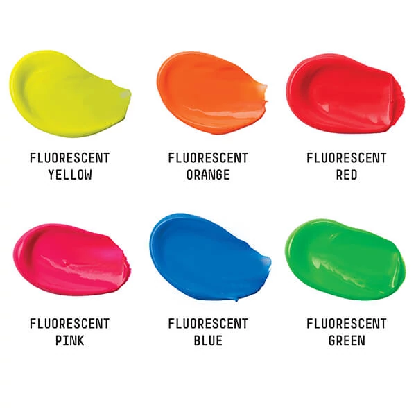 Sada akrylových farieb Liquitex Basics - 6x22 ml, fluorescenčné farby