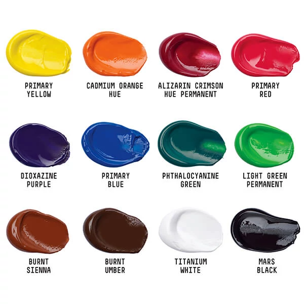 Sada akrylových farieb Liquitex Basics - 12x22 ml