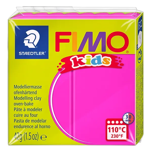 Modelovacia hmota do rúry FIMO Kids, 42 g - pink (8030-220)