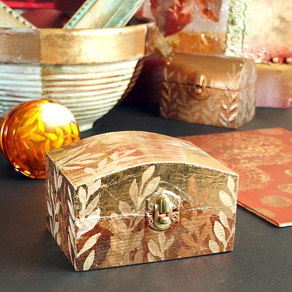 Dymová fólia Manetti, 16x16 cm, 100 listov - C2,5, zlatá farba, blistrové balenie