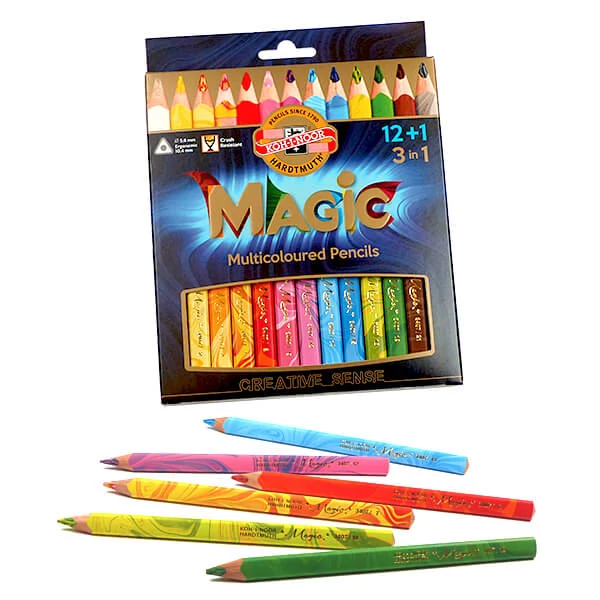 Súprava magických ceruziek KOH-I-NOOR  3408, 12+1 ks