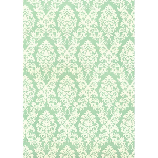 Papier na decoupage Tassotti- brokátový, akvamarín