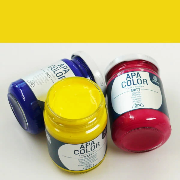 Akrylová farba APA Color, 150 ml - 02, primary light yellow