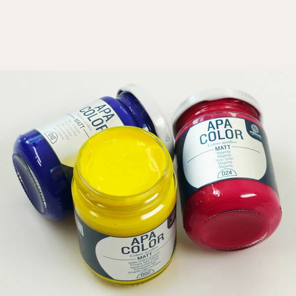 Akrylová farba APA Color, 150 ml - 49, iridescent white