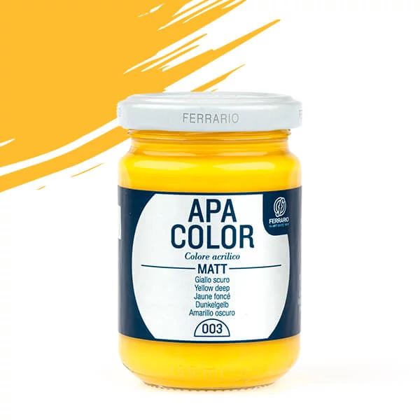 Akrylová farba APA Color 150 ml - 03, yellow deep