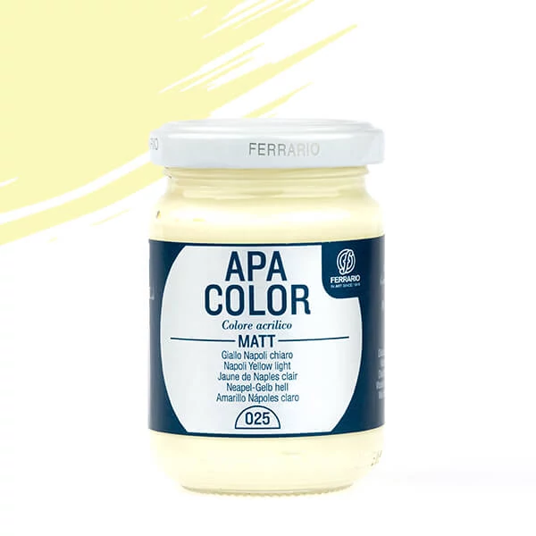 Akrylová farba APA Color, 150 ml - 25, naples yellow light