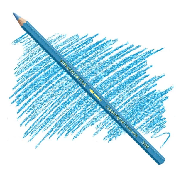 Akvarelová ceruzka Caran d'Ache Supracolor Soft - 141, sky blue