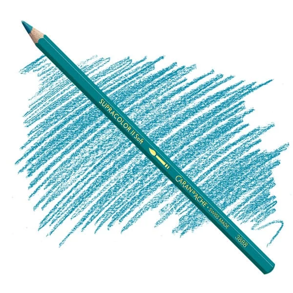 Akvarelová ceruzka Caran d'Ache Supracolor Soft - 180, malachite green