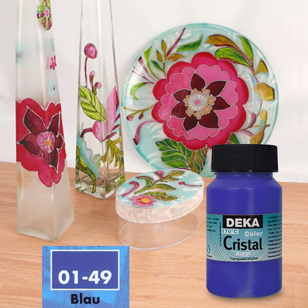 Farba na sklo Deka Color Cristal 125 ml - 49 modrá