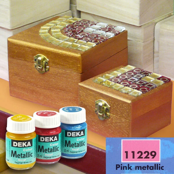Deka Color Metallic metalická akrylová farba 25 ml - 29 pink