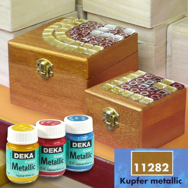 Metalická akrylová farba Deka Color Metallic 25 ml - 82 medená