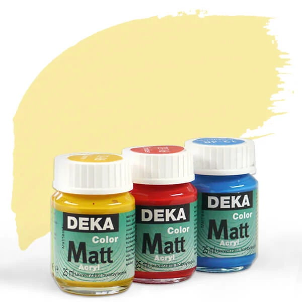 Akrylová farba Deka Color Matt 25 ml - 12 vanilka