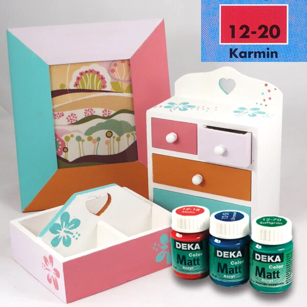 Akrylová farba Deka Color Matt 25 ml - 20 karmínová