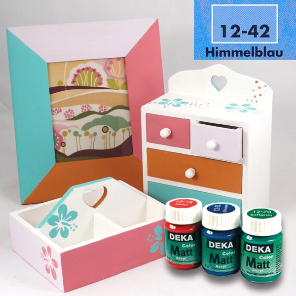 Akrylová farba Deka Color Matt 25 ml - 42 nebesky modrá