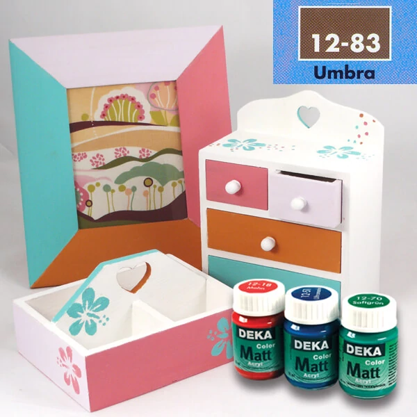 Akrylová farba Deka Color Matt 25 ml - 83 umbrovo hnedá