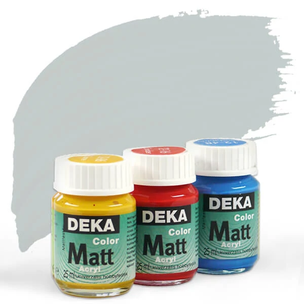 Akrylová farba Deka Color Matt 25 ml - 96 strieborná