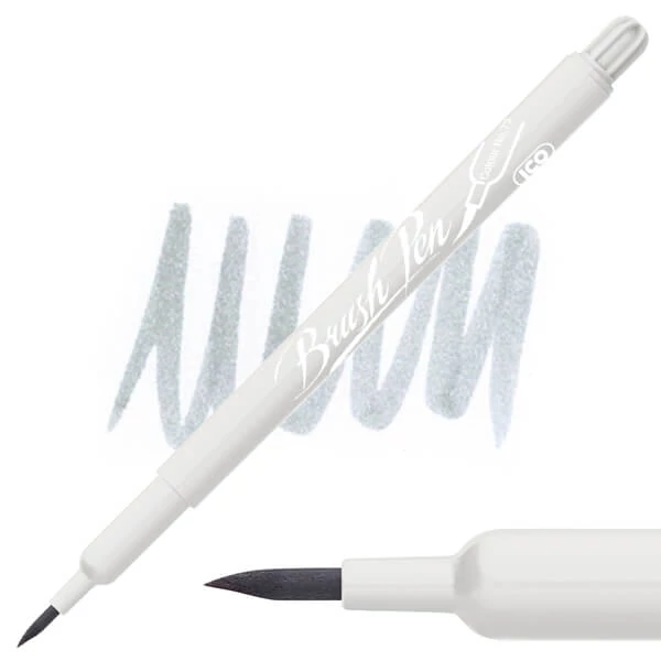 Štetcový popisovač, Brush Pen - 72 sivá