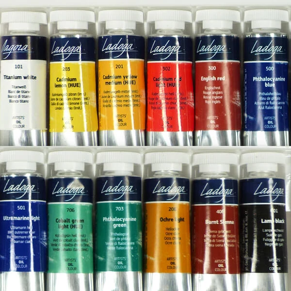 Sada olejových farieb Ladoga - 12x18 ml