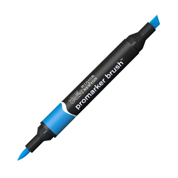 Obojstranný alkoholový popisovač Promarker Brush - B346, azure