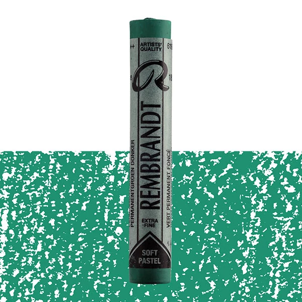 Suchý pastel  Rembrandt - 619,5, permanent green deep
