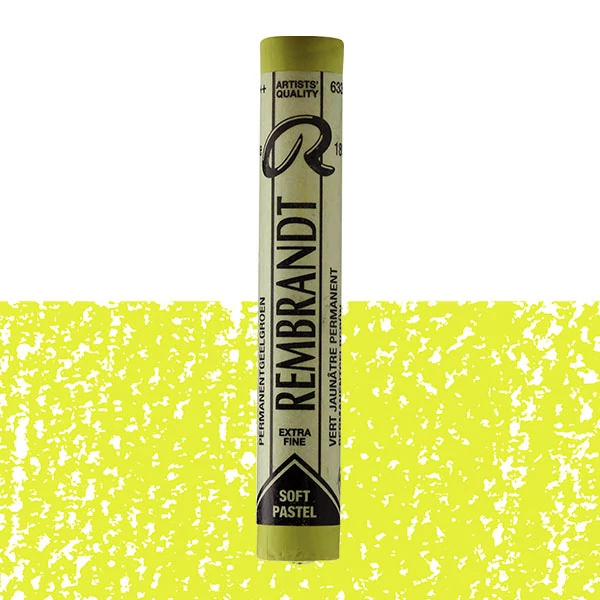 Suchý pastel  Rembrandt - 633,5, permanent yellow green