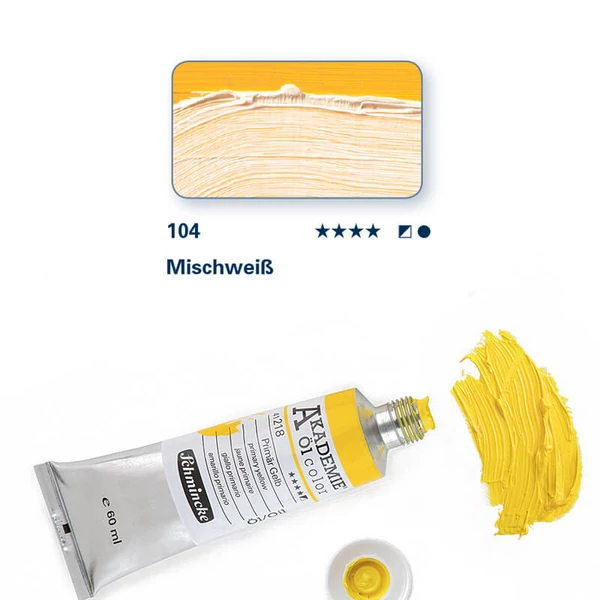 Olejová farba Schmincke Akademie, 60 ml - 104, mixing white