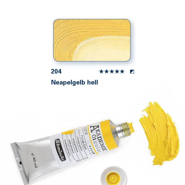 Olejová farba Schmincke Akademie, 60 ml - 204, naples yellow light
