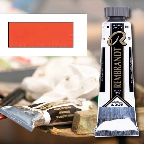 Olejová farba Talens Rembrandt, 40 ml - 303, cadmium red light