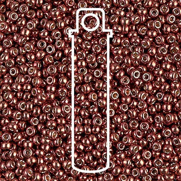 Miyuki japonské sklenené koráliky 11/0 - Duracoat Galvanized Dark Berry