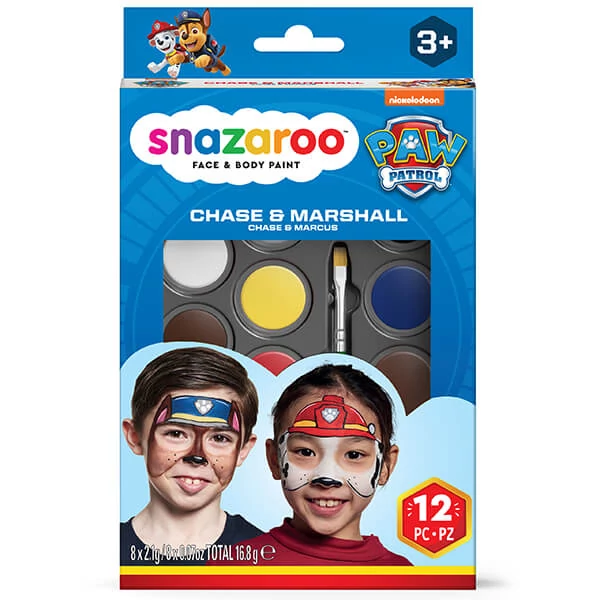 Sada farieb na tvár Snazaroo, Labková Patrola - Chase a Marshall